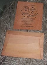 Wooden Wedding Cards