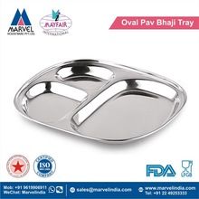 Oval Pav Bhaji Tray