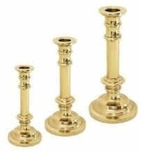 BRASS PILLAR CANDLE HOLDER