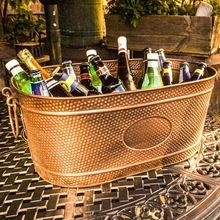 COPPER HAMMER OVAL PARTY TUB