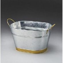 GALVANIZE METAL OVAL TUB