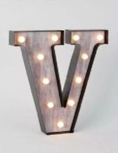 led lights decoration alphabet letters