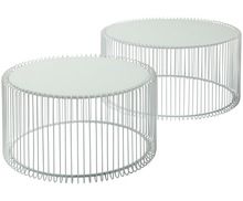 metal wire round coffee table