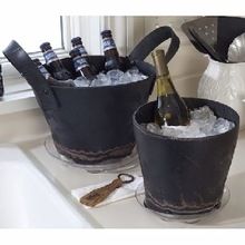 RECYCLED RUBBER ROUND ICE BUCKET