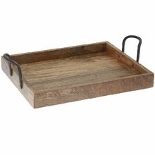 WOODEN RECTANGLE STORAGE TRAY