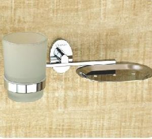 EL- 08 Brass Soap Dish & Tumbler