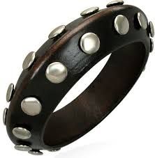 Wooden Steel Fashion Bangle Bracelet