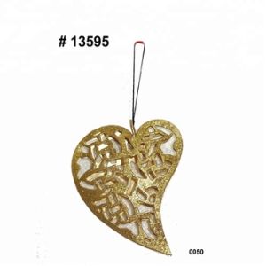 Metal Christmas hanging heart shape