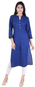 Blue Cotton Kurti