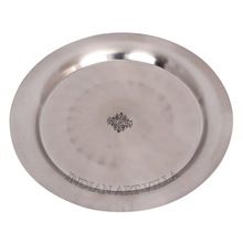 stainless steel round plate tray