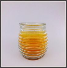 Spiral Glass Jar Scented Votive Candle