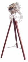 Chrome Vintage Floor Lamp with Stand