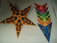 printed papers star lanterns