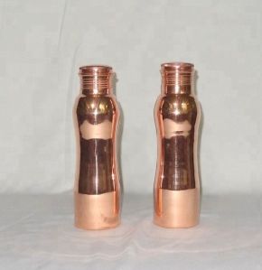 Modern copper water bottle