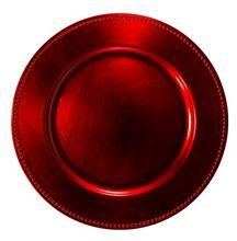 RED CHARGER PLATE