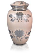 Brass Classic Pattern Cremation Urn