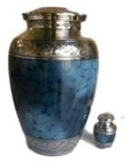 Marble Blue Color Cremation Urn