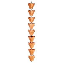 Tulip Cup Copper Rain Chain