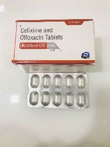 Cefixime 100 mg. + Ofloxacin 100mg Tablet