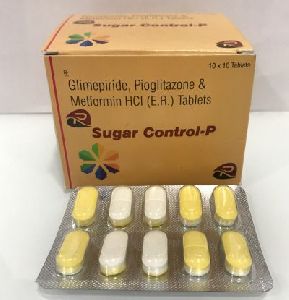 Glimepiride 1mg+Pioglitazone 15mg+Metformin 500mg ER Tablet