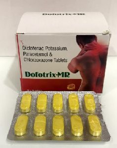 Pcm 325mg+Diclofenac Potassium 50mg+ Chlorzoxazone 250mg Tablets
