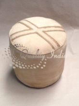 Jute Fabric Pouf Stool