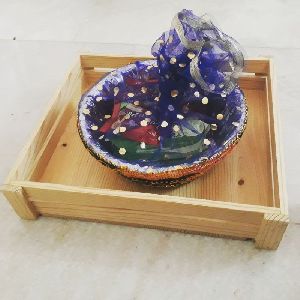 Wooden Gift Basket