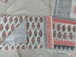 Jaipuri Cotton Unstitched Suit 40