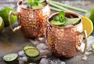 Copper Mug With Straw