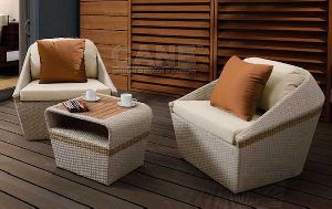 Cane Coffee Shop Sofa Chair