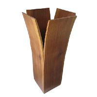 wooden vases