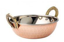 Copper kadhai with lid