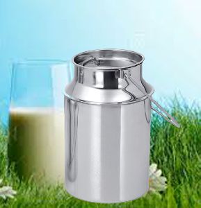 stainless steel metal flower milk can
