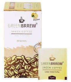 GreenBrrew Lemon Instant Green Coffee 60 Gms