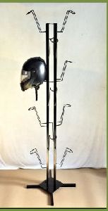 Mild Steel 10 Helmet Display Stand