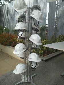 Stainless Steel 10 Helmet Display Stand