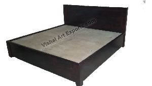 Wooden Panel Box Bed