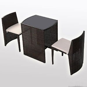 Compact Chair-Table Set