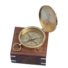 Nautical Gift Brass Sundial Compass