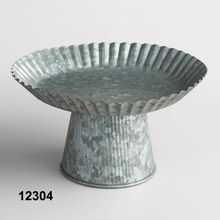 Galvanized Tin Cake Stand