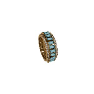 BlueTopaz Eternity Band Ring