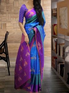 Dashing Multi Color Soft Silk Designer printed Saree - SD597