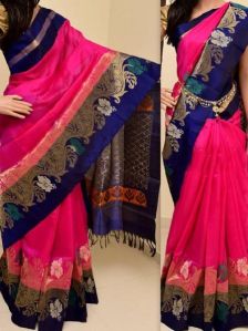 Eye Catching Pink Color Soft Silk Saree - sd780