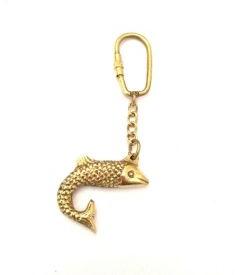 Brass Fish Keychain