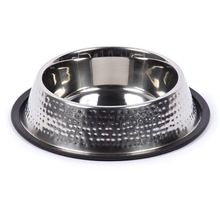Stainless Steel Hammered Pet Bowl