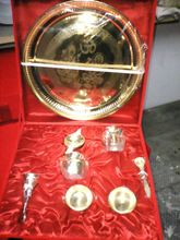 Brass polished puja thali