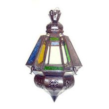 glass metal pendant lantern