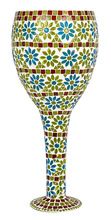Unique Mosaic Glass Flower Vase