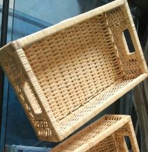 Bamboo basket tray