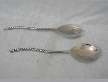 Brass flatware set